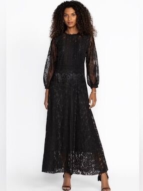 Johnny Was Thea Lace Dress- Slip Lace & Slip, NWT, M